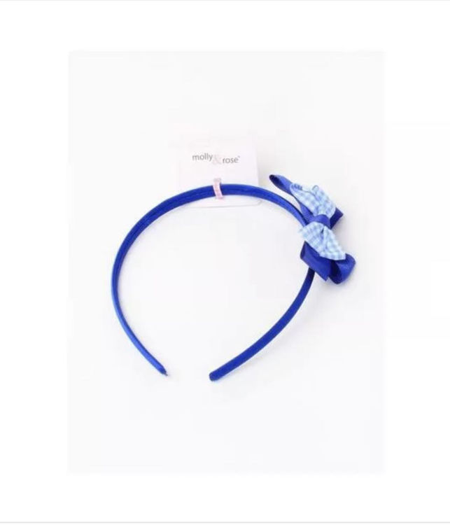 Picture of GINGHAM SATIN BOW ALICE BAND